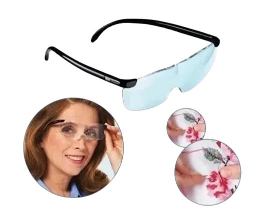 LENTES CON LUPA Y LUZ LED