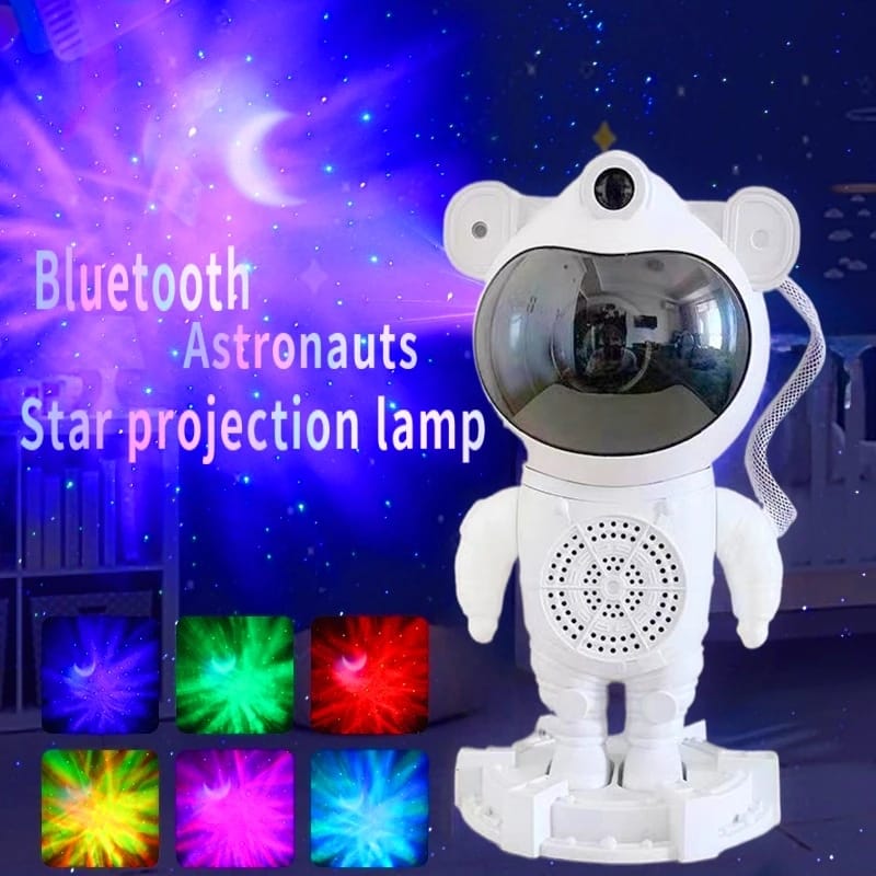 Lampara Astronauta Proyector Bluetooth