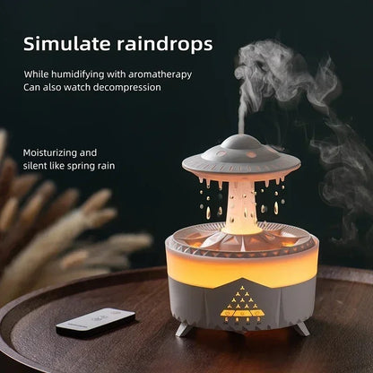 Humidificador aromaterapia lluvia